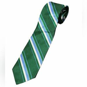 Brooks Brothers Green and Blue Striped Tie silk NWT